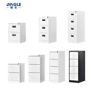 Armoire de classement métallique de haute qualité à 4 tiroirs avec serrure, armoire de bureau en acier en <span class=keywords><strong>gros</strong></span> avec poignée encastrée pour dossiers A4 et FC - Product Image 5