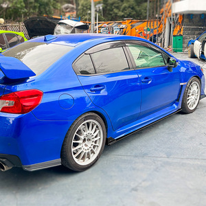 Amp-Z Side Skirts Piano Black Carbon Fiber Texture For Subaru WRX STI VA 2015-2021 Matte Finish Body Kit - Product Image 2