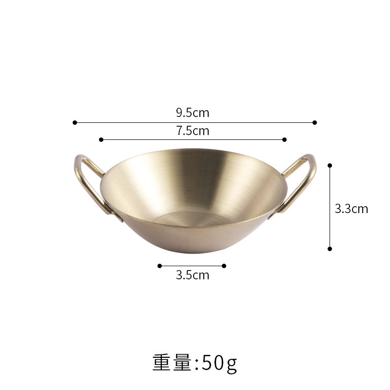 Plato pequeño de cristal con doble asa de 7.5 cm (circonio).