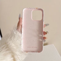 Lychee Grain cuir mignon Design dessin animé couverture de téléphone pour iPhone 16 Pro Max 15 14 13 fille protection antichoc étui de téléphone portable