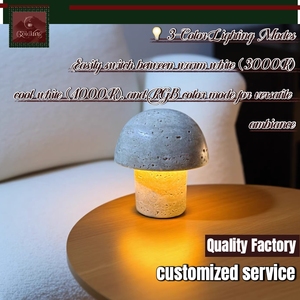 โคมไฟหินอ่อนทรงเห็ด GOLDKING แสงสีสำหรับโรงแรม วิลล่า ห้องนั่งเล่น โครงการสั่งทำ ขายส่งจากโรงงานโดยตรง คุณภาพดี - Product Image 1