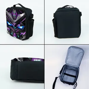 Ensemble de sacs à dos à roulettes pour <span class=keywords><strong>enfants</strong></span> avec motif robots mécaniques, boîte à lunch et trousse à crayons, pour filles/garçons - Product Image 4