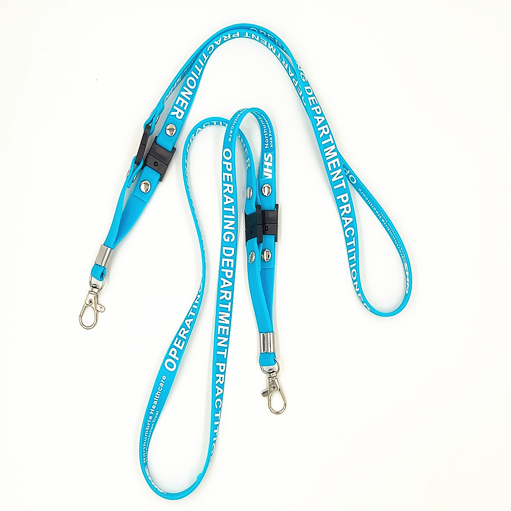 New Work ID Label Color Card Holder Lanyard Cute Silicone Daisy Rainbow Wooden Bead Lanyard Image 3