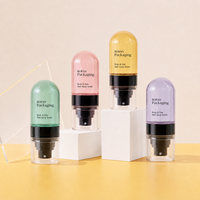 Flacon pulvérisateur cylindrique à brume fine, volume et couleur personnalisés, rechargeable, pour brume corporelle et capillaire, emballage cosmétique en plastique PET mat