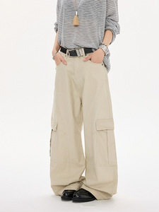 Jeans pour hommes avec détail sur le bord, coupe slim, en denim, vente en gros possible - Product Image 1