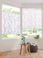 Stores plissés personnalisés de haute qualité pour chambre à coucher, avec impressions HD d'images de fleurs et de plantes, et affiches artistiques sur mesure