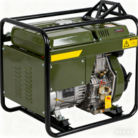 Groupe électrogène diesel portable industriel extérieur 3kW 5kW 6.5kW 8kW 10kW 3000 tr/min monophasé/triphasé protection IP54 24V-1140V