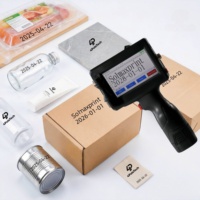Nouvelle imprimante TIJ portable automatique à séchage rapide avec cartouche d'encre pour imprimer des numéros de lot indélébiles sur les étiquettes des bouteilles en HDPE, PET ou les boîtes de conserve