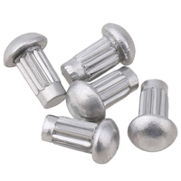 Rivets pleins en acier inoxydable 304 de haute qualité, à tête ronde et tige moletée, fixations métalliques sur mesure pour l'assemblage industriel