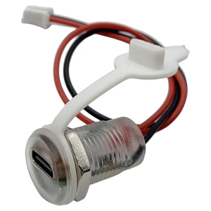 TYPE-C 2P avec lumière charge étanche femme lampe de bureau Port de charge Modification <span class=keywords><strong>prise</strong></span> véhicule électrique voiture <span class=keywords><strong>connexion</strong></span> <span class=keywords><strong>USB</strong></span> - Product Image 5