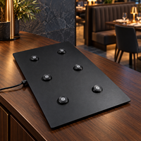 Station de charge à 6 positions pour lampes de table sans fil compatibles, pour restaurants et hôtels