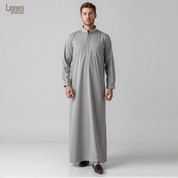 Vêtements islamiques pour hommes, robe arabe de haute qualité, logo personnalisé, vente en gros d'usine pour le marché du Moyen-Orient