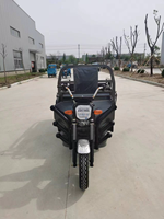 Véhicule de fret électrique chinois à trois roues à deux places avec cadre en acier Tuk Tuk Tricycles pour livraison