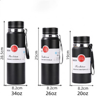 Geïsoleerde thermosfles van 316 roestvrij staal met handvat, 20, 26 en 34 oz, met eigen logo, voor zakelijke geschenken.