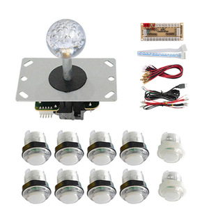 ชุดจอยสติ๊กอาร์เคด DIY พร้อมปุ่ม 10 ปุ่ม คอนโทรลเลอร์ USB สำหรับพีซีสำหรับเล่นเกม - Product Image 1