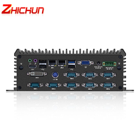 ZHICHUN M696 integrado sin ventilador Intel Core 2,2 GHz CPU 4GB RAM 64GB SSD Industrial Mini PC Quad Core Lenoo computadora GDDR3