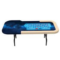 Table de Roulette et Blackjack YingHang YH-ST67 à Prix d'Usine avec Pieds Pliants en MDF, Nappe Personnalisée, Conception Pliable, Roue de 22 Pouces