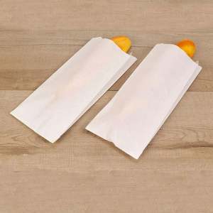 Food Use and <b>Grease</b> Proof Feature White Kraft <b>Paper</b> French Fries Packaging Bag - Product Image 2