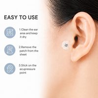 Graines d'acupression auriculaires (10 unités) – Relaxation, application facile et excellente durabilité pour soutenir votre bien-être