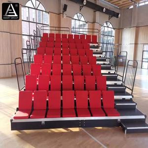 Système de sièges rétractables pour terrain de basket-ball, théâtre, événements, gradins de stade, cinéma, sièges pliants mobiles télescopiques - Product Image 1