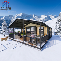 Maison conteneur durable et extensible 20FT 40FT, structure en acier ignifuge et résistante aux intempéries, idéale pour la vie hors réseau ou comme studio