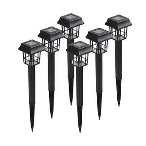 Lámpara Solar de Jardín Hejia Negra de 12W LED para Exteriores, Iluminación de Caminos y Césped para Patios, Parques y Caminos - Product Image 3