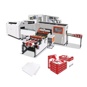 Full Automatic <strong>Roll</strong> <strong>to</strong> <strong>Sheet</strong> A3 A4 A5 Ream <strong>Sheet</strong> Size Cutter Production Line <strong>Cutting</strong> and Packaging A4 <strong>Paper</strong> Making <strong>Machine</strong>