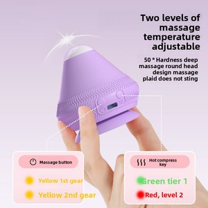 Al por mayor Bola de fascia de absorción con vibración y compresa caliente, ventosa para relajación muscular de la planta del pie y masaje de membrana cervical - Product Image 4