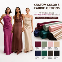 Robe de soirée/mariage personnalisée OEM en satin de polyester et rayonne mélangée avec dentelle, manches courtes, pour femme, design modifiable, vente en gros 50 pièces