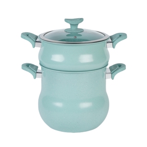 Casserole en aluminium pressé de qualité alimentaire, antiadhésive, multifonctionnelle, compatible induction, avec grille vapeur, pour <span class=keywords><strong>couscous</strong></span> - Product Image 1