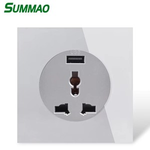 Summao 스마트 WiFi 그레이 <span class=keywords><strong>3</strong></span> 갱 2 웨이 라운드 강화 유리 조명 스위치 16A 최대 홈 벽 스위치 용 전류 - Product Image 3