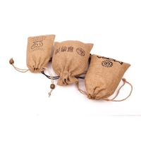 Petit sac en jute à cordon de serrage, logo personnalisé, sacs en tissu de jute pour bijoux, vente en gros pour le stockage et l'emballage du riz et des produits secs