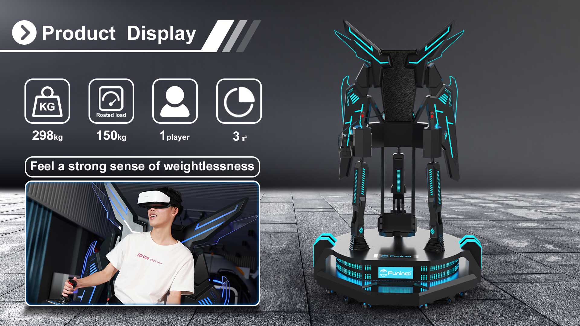 Amusement Park Games 9D VR Simulator Indoor Skydiving Simulator