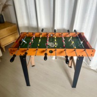 Mesa de Futbolín Clásica de Madera de 33 Pulgadas para Uso en Interiores, Fabricada en MDF, con Logotipo Personalizado, Certificación EN71, ASTM y ROHS, Mesa de Fútbol Segura