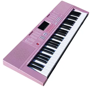 중국 Aiersi 브랜드 새로운 핑크 전자 오르간 악기 전문 교육 장비 키보드 피아노