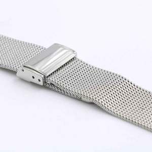 Sang Trọng Phát Hành Nhanh Chóng 18 20 21 22Mm Milan Lưới Thép Không Gỉ Ban Nhạc Đồng Hồ Thay Thế Dây Đeo Với Khóa Rắn - Product Image 4