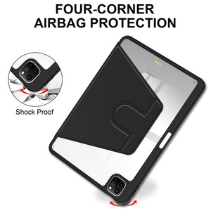 เคสหนังอะคริลิคแบบหมุนได้ ผลิตในจีน สำหรับ <span class=keywords><strong>iPad</strong></span> 11/mini 7 และ <span class=keywords><strong>Air</strong></span> <span class=keywords><strong>5</strong></span> ป้องกันรอบด้าน ป้องกันการตกกระแทก - Product Image 4