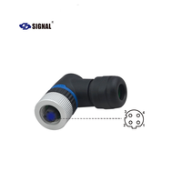 Connecteur circulaire M12 étanche IP67, 3 à 8 broches, droit ou coudé, en plastique, pour capteur et robot, de l'usine source