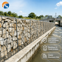 Cage en gabion pour la protection des rives, en alliage de zinc et d'aluminium antirouille, diamètre du fil de 3 à 7 mm