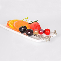 RTS Écologique Réutilisable En Acier Inoxydable 304 Cocktail Picks Martini Métal Fruits Picks Bar Accessoires Restaurants Hôtels 5pcs