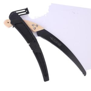 Curved Hand Saw 350mm Wooden Handle Three Sided Toothed Garden Pruning Saw - Product Image 5