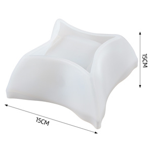 Silicona cuadrada de alta calidad para plantas, molde de yeso para escritorio, molde para maceta de hormigón - Product Image 5