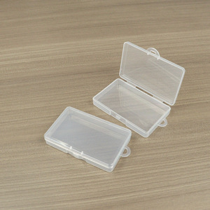Transparent Plastic <b>Storage</b> <b>Box</b> 9x5.6x1.5cm For Fishing Tackle <b>Small</b> Parts Desktop Organizer Cover Included - Product Image 1