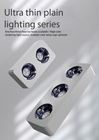 Spot LED de plafond carré moderne en aluminium anti-éblouissement 12W*3 CRI98 Garantie 3 ans pour la maison, le bureau et le salon