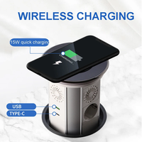 Enchufe Inteligente Inalámbrico WiFi OEM IP65 con Carga Automática, Enchufe de Torre con 3 Tomas, Enchufe Universal Oculto para Cocina, Conectividad NFC