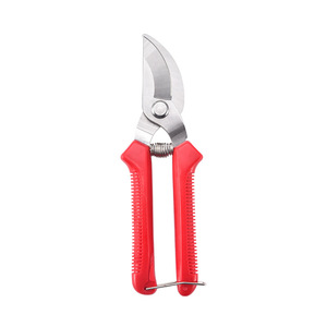 Stainless Steel Pruning Shears Set Red Plastic Handle Bypass Design For Fruit Trees And Bonsai Orchards - Product Image 5