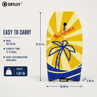 Bodyboard graphique personnalisé léger pour le surf sur les vagues, pour la plage, la piscine, les sports nautiques, les jeunes, les adultes, l'été, l'océan
