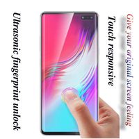 Znp — protecteur d'écran pour Samsung Galaxy S10 Plus, couverture complète en verre trempé, incurvé 3D, vente en gros, nouveauté 2019