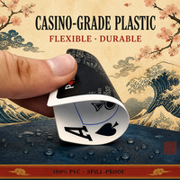 Cartes à Jouer Personnalisables Neuves pour Fabricants, Modèle King Clubs Gaucher, RFID, Casino Magic Divais, en Papier Noir, avec Noyau en Papier
