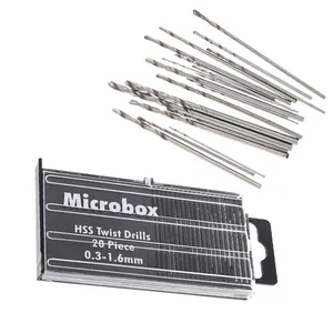 20Pcs 0.3mm-1.6mm Mini Micro Twist Precision Drill Bit Set Craft Tool